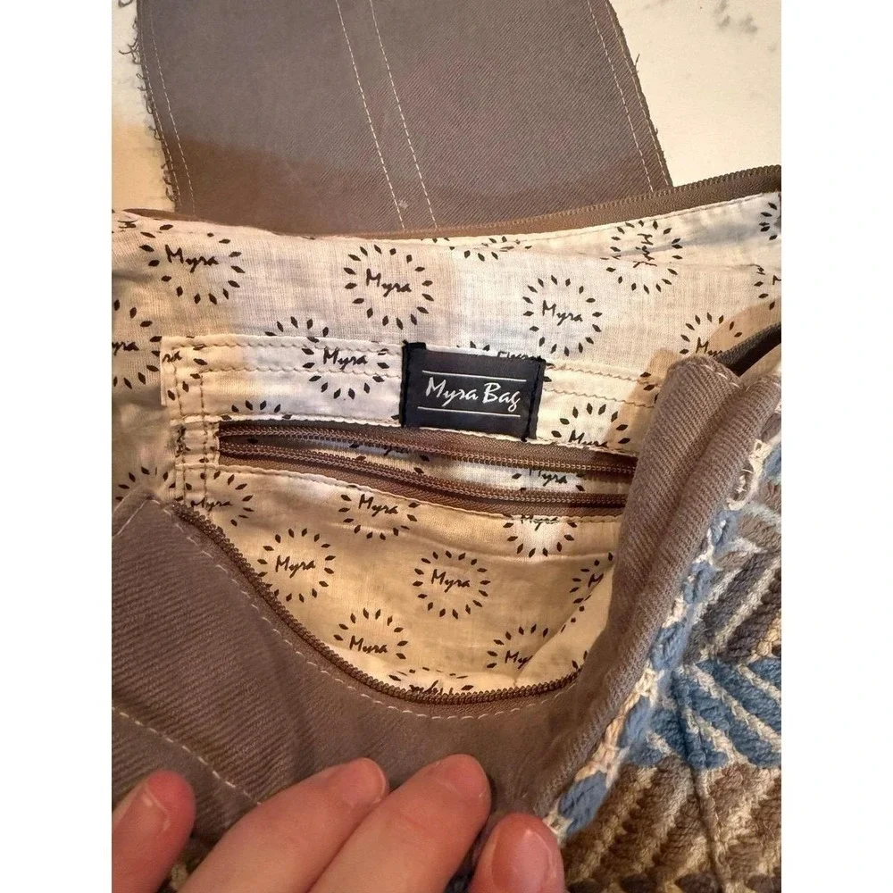 Myra Bag Canvas & Leather Backpack — Boho / Vintage Style